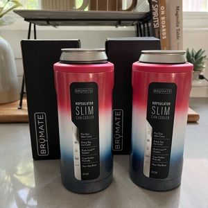 Brumate Glitter Red, White & Brü Slim